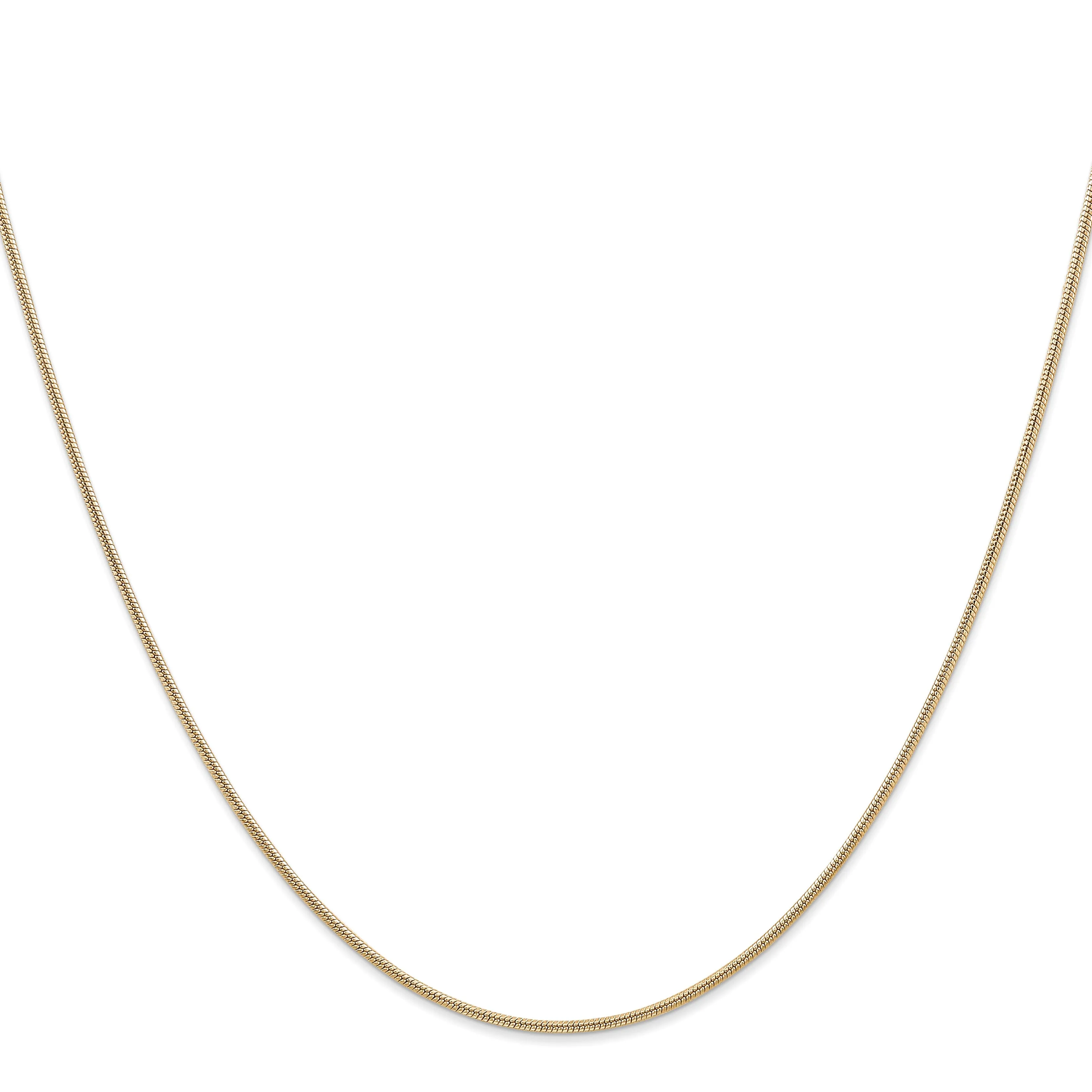 14k Yellow Gold 1.3 mm Snake