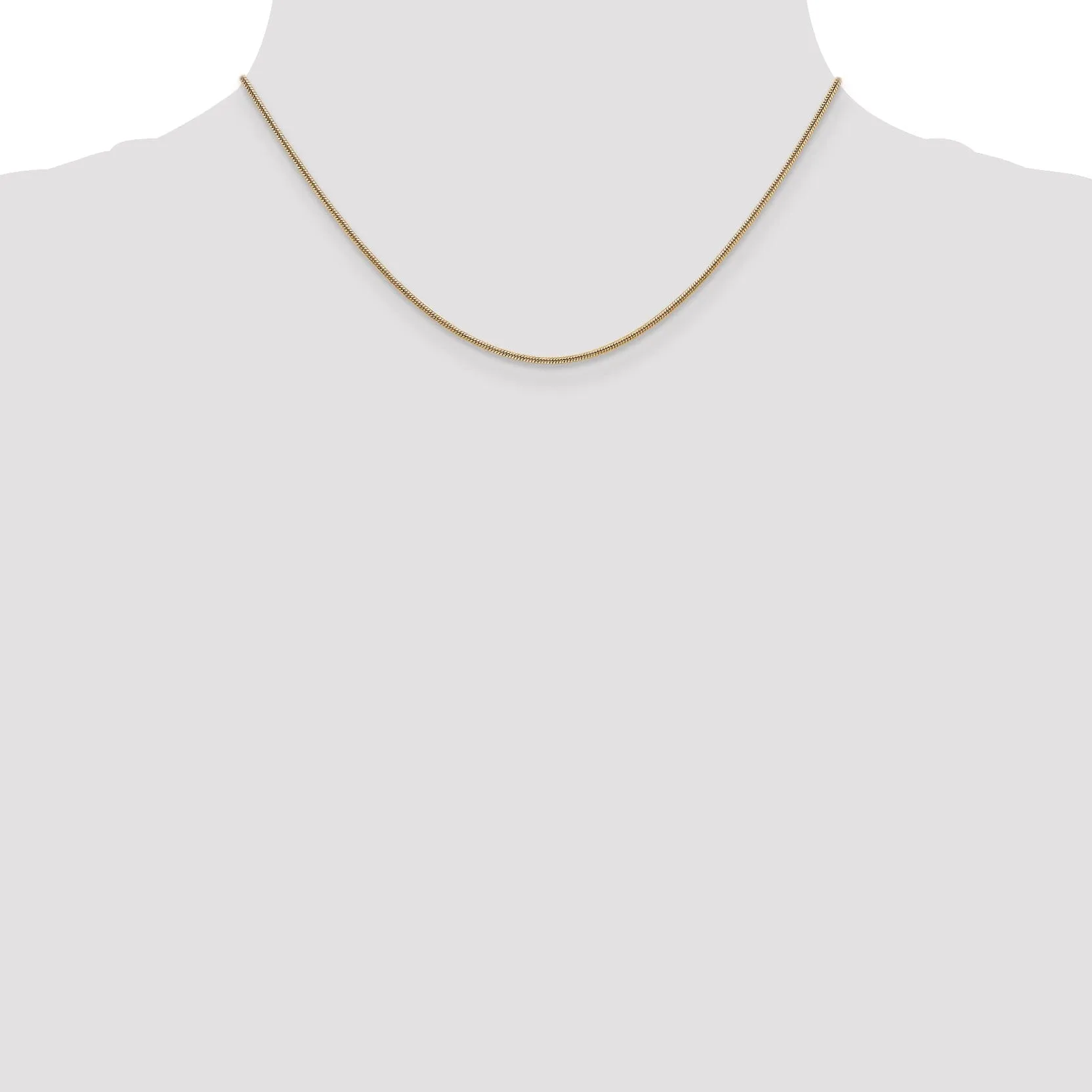 14k Yellow Gold 1.3 mm Snake