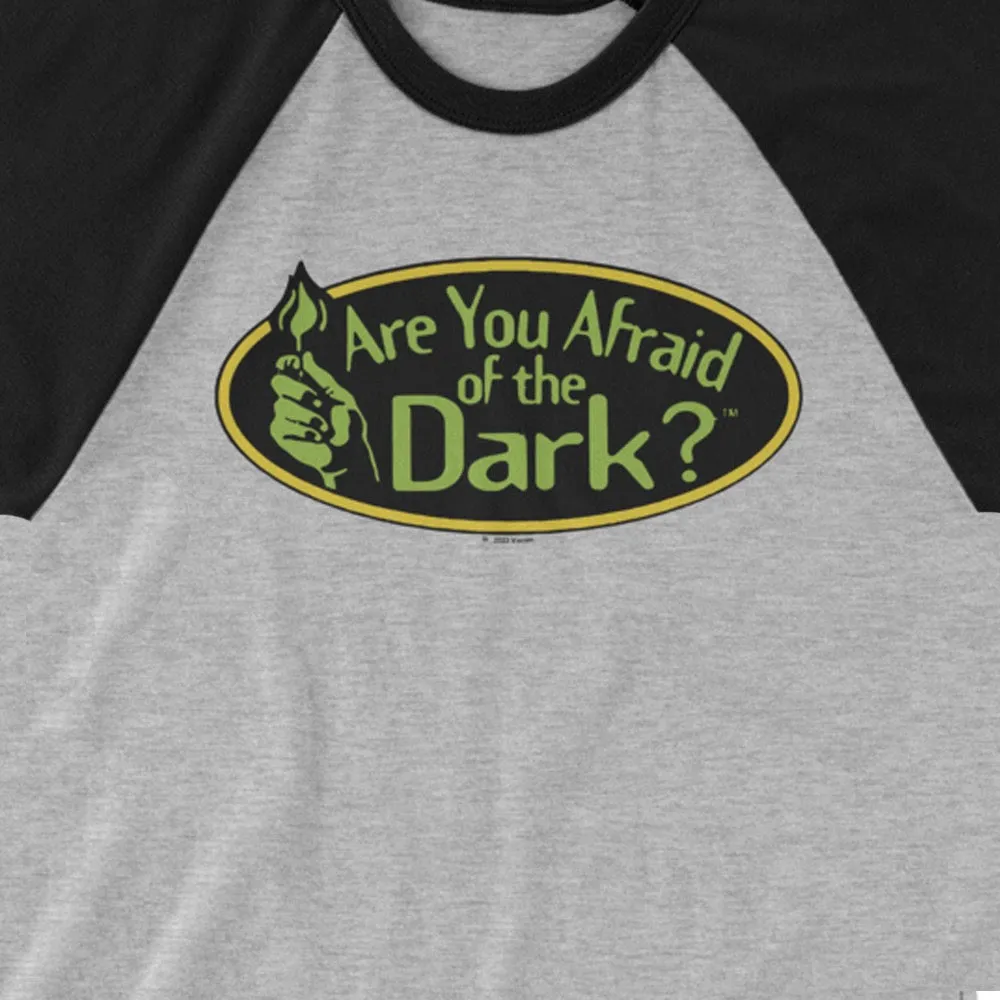 Are You Afraid of the Dark Original Logo Adult 3/4 Sleeve Raglan Shirt