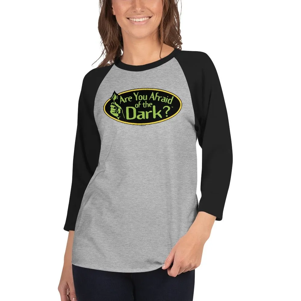 Are You Afraid of the Dark Original Logo Adult 3/4 Sleeve Raglan Shirt