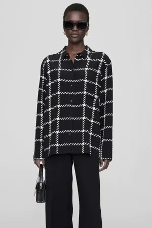 Aspen Shirt Black And White Plaid