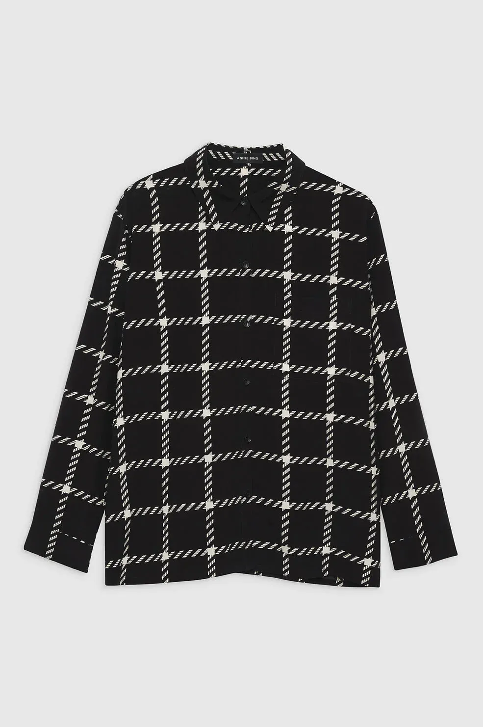 Aspen Shirt Black And White Plaid