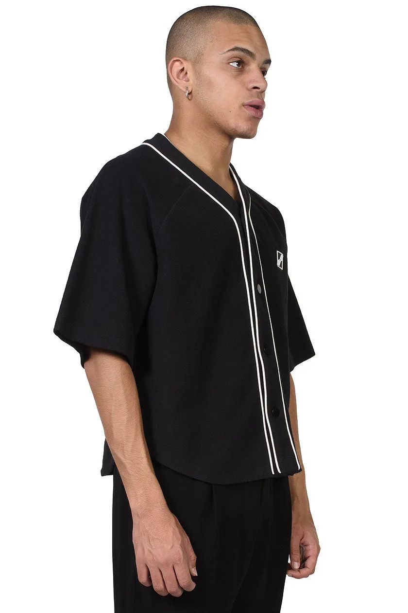 Black Baseball Jersey Shirt