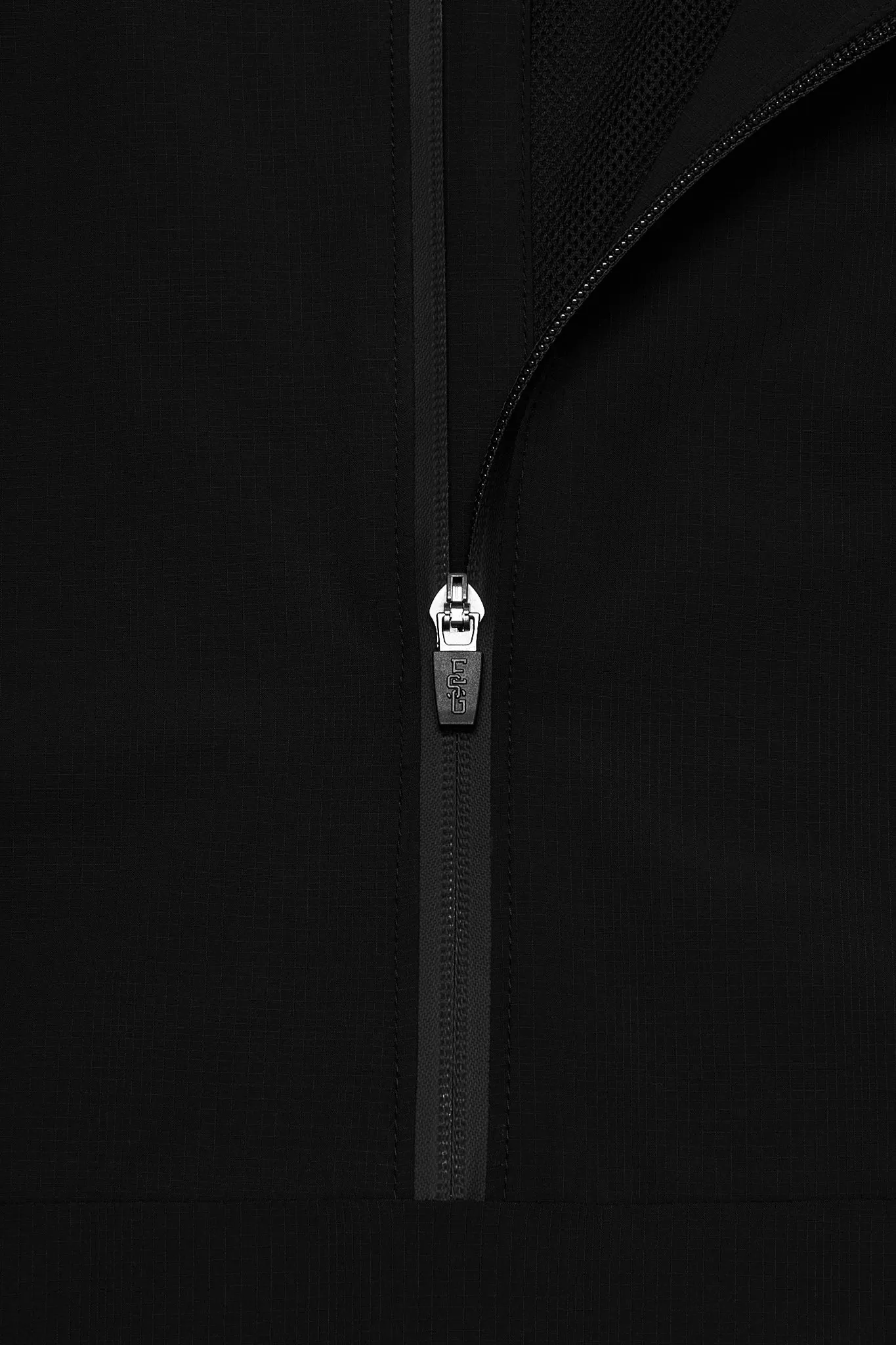 Black Men's Short Sleeve Tech 1/2 Zip Mockneck Shirt