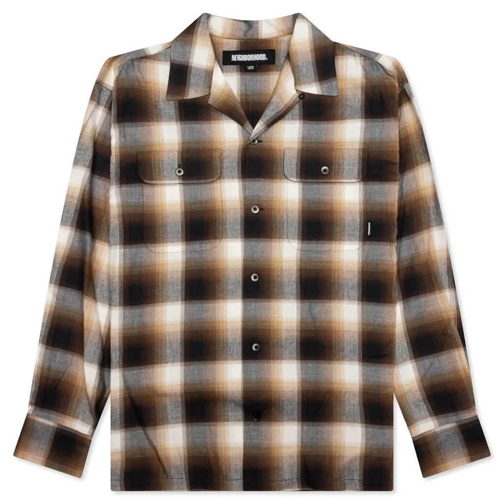 Blockombre L/S Shirt - Brown