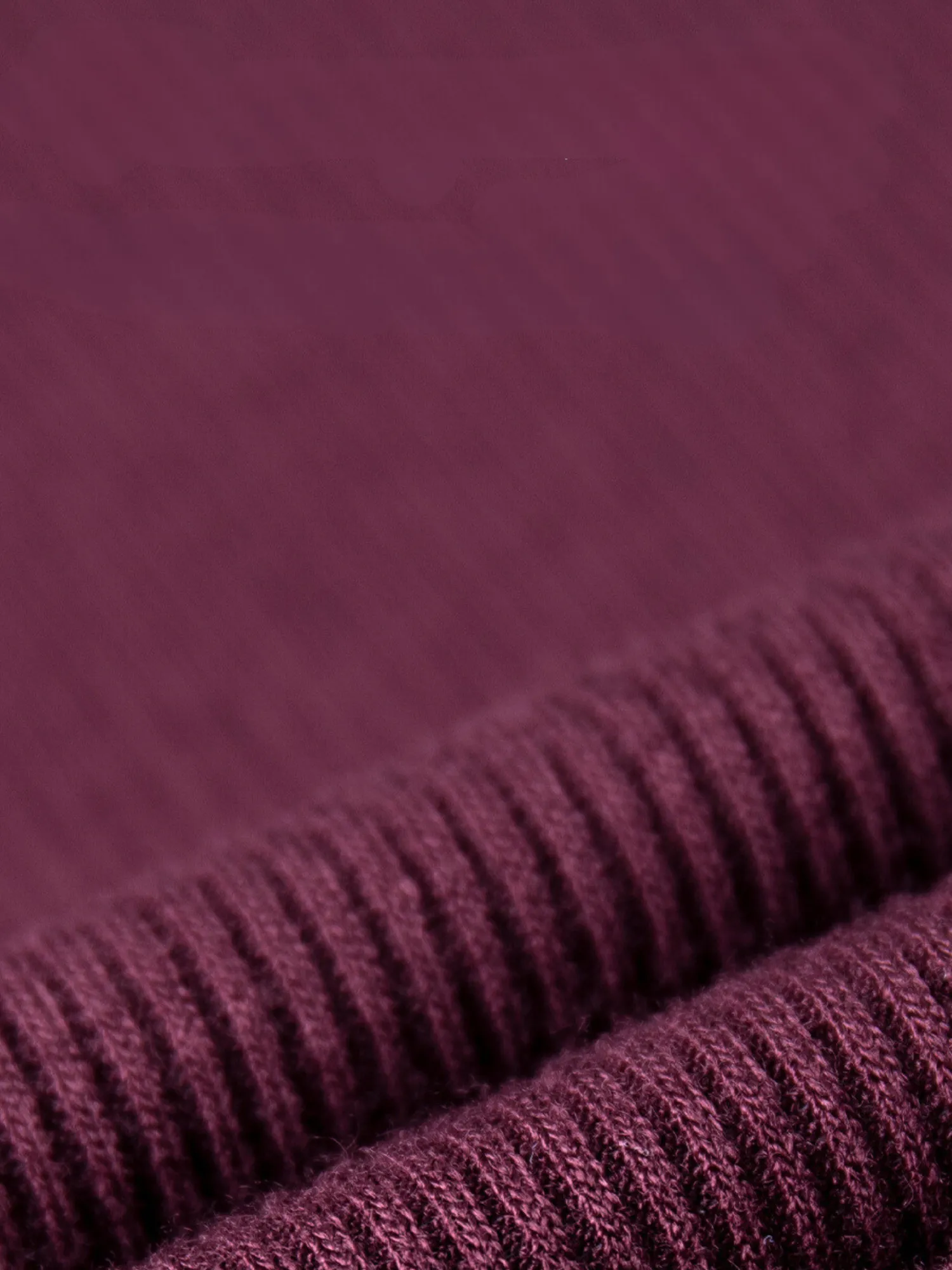 Burgundy "Nola" Ribbed Oversized Cozy Long Sleeve Top