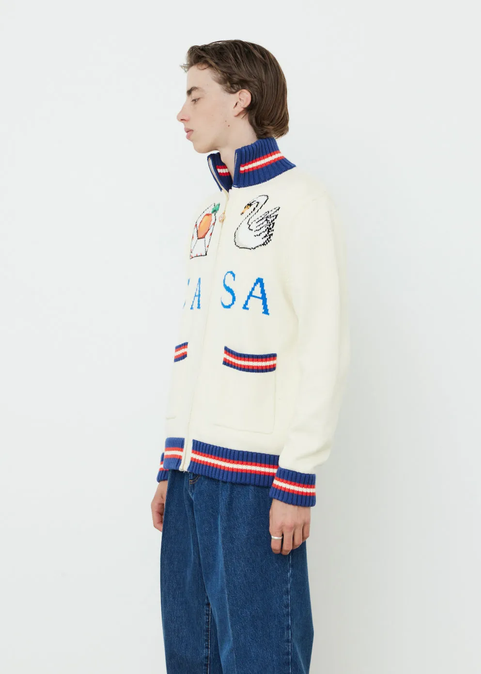 Casa Swan Zip Up Jacket