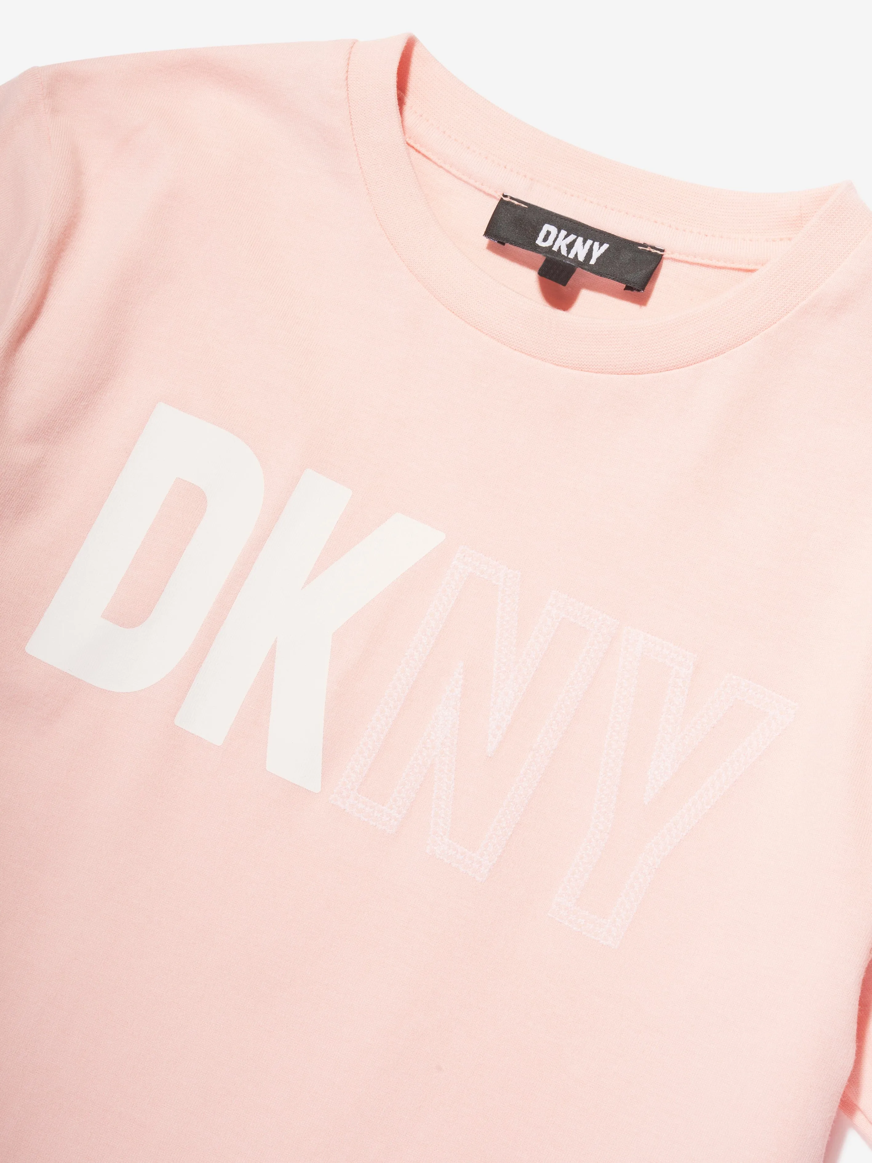 DKNY Kids Logo T-Shirt in Pink