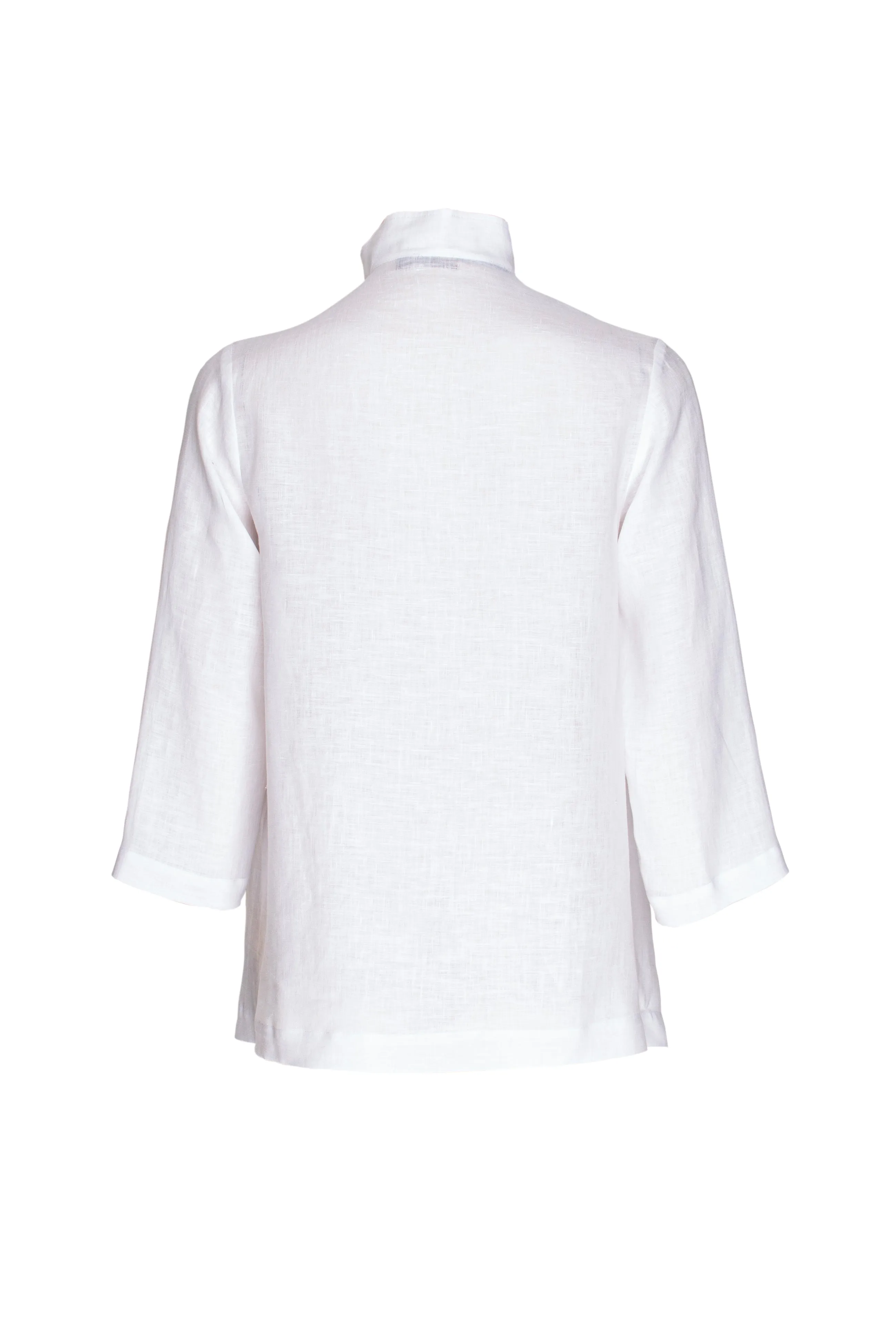 Drop Hem Shirt - White 9710