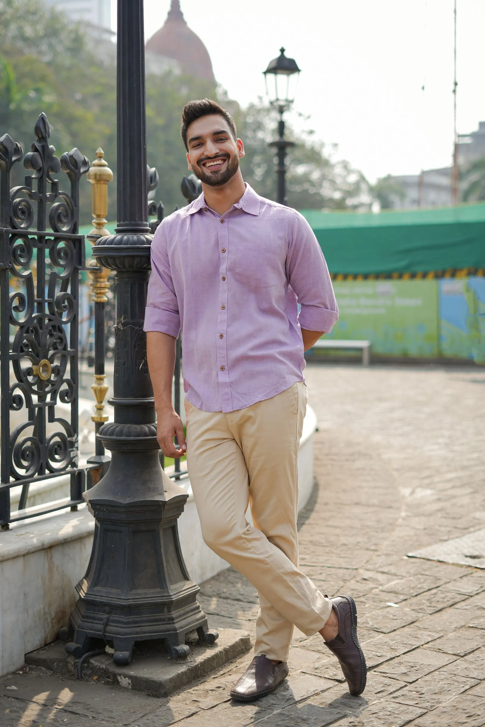 Earthy Route Lavender · full sleeve shirt
