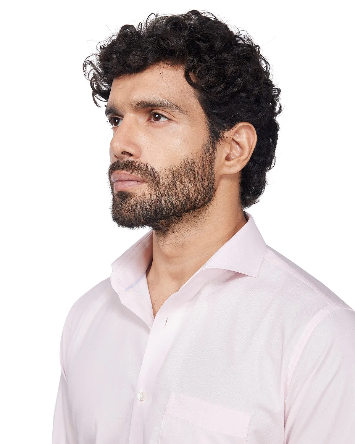 Easy-Care Cotton Oxford Shirt - Pink