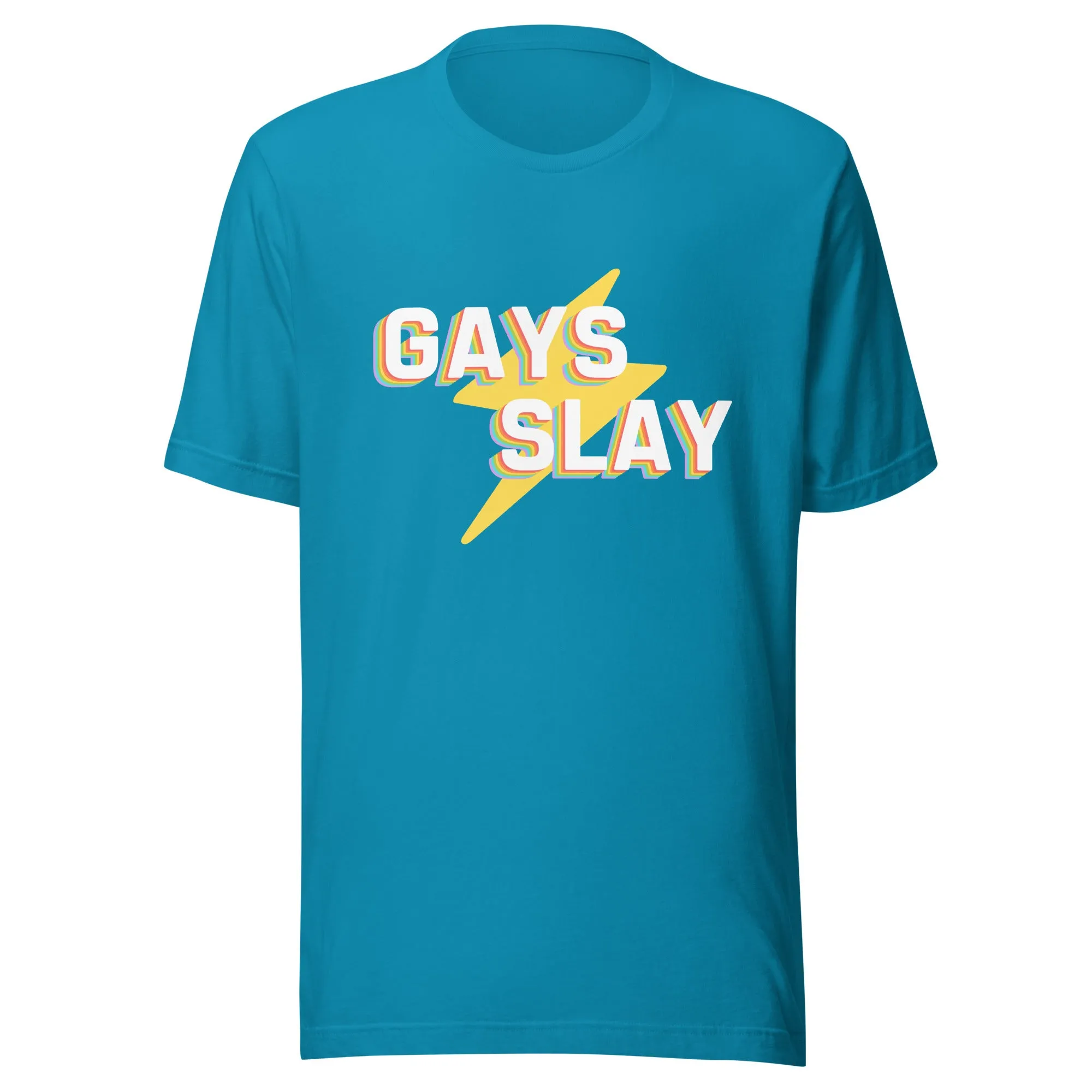 Gays Slay Lightning Unisex T-shirt