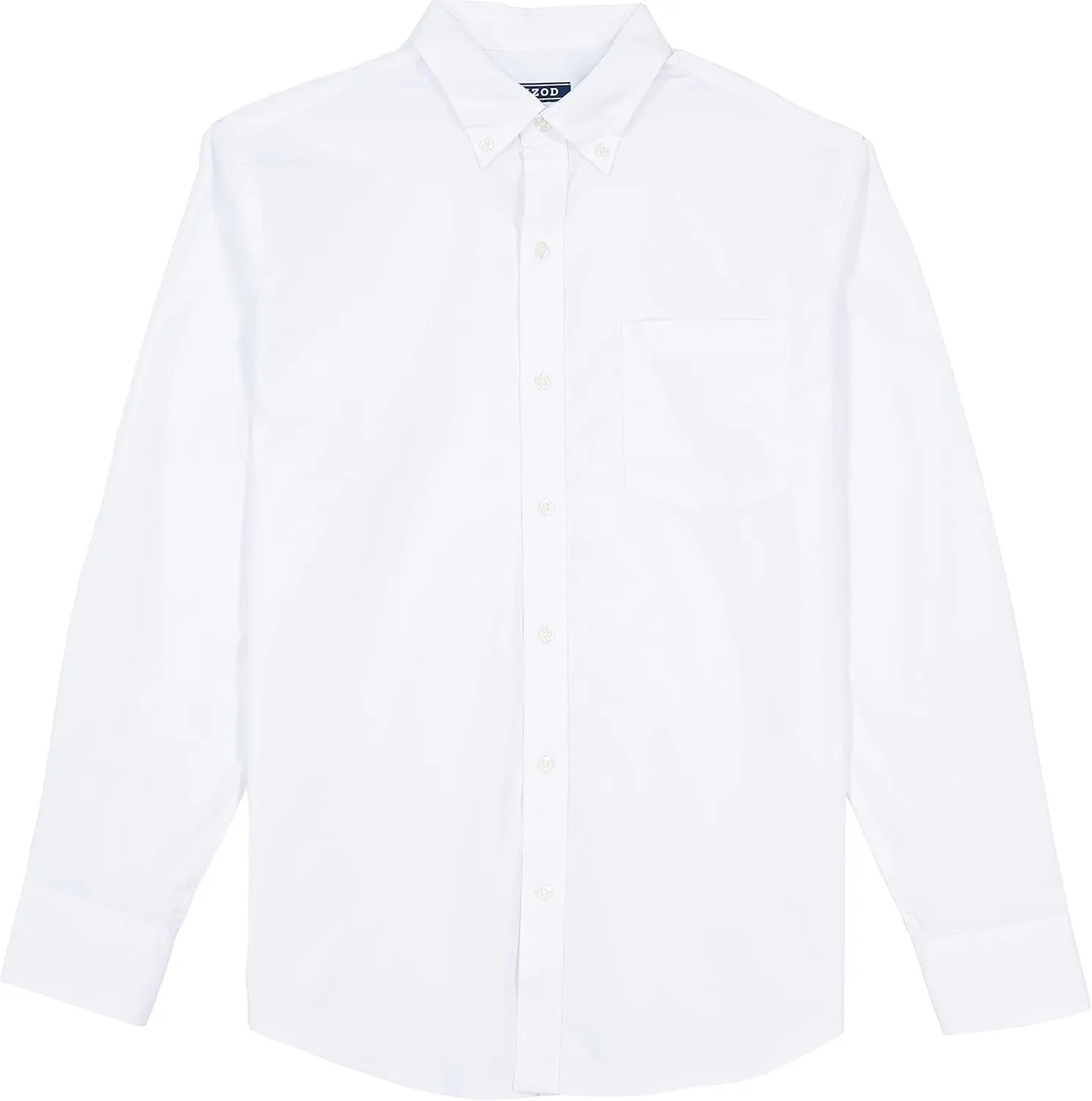 IZOD Men's Big and Tall Button Down Long Sleeve Stretch Performance Solid Shirt