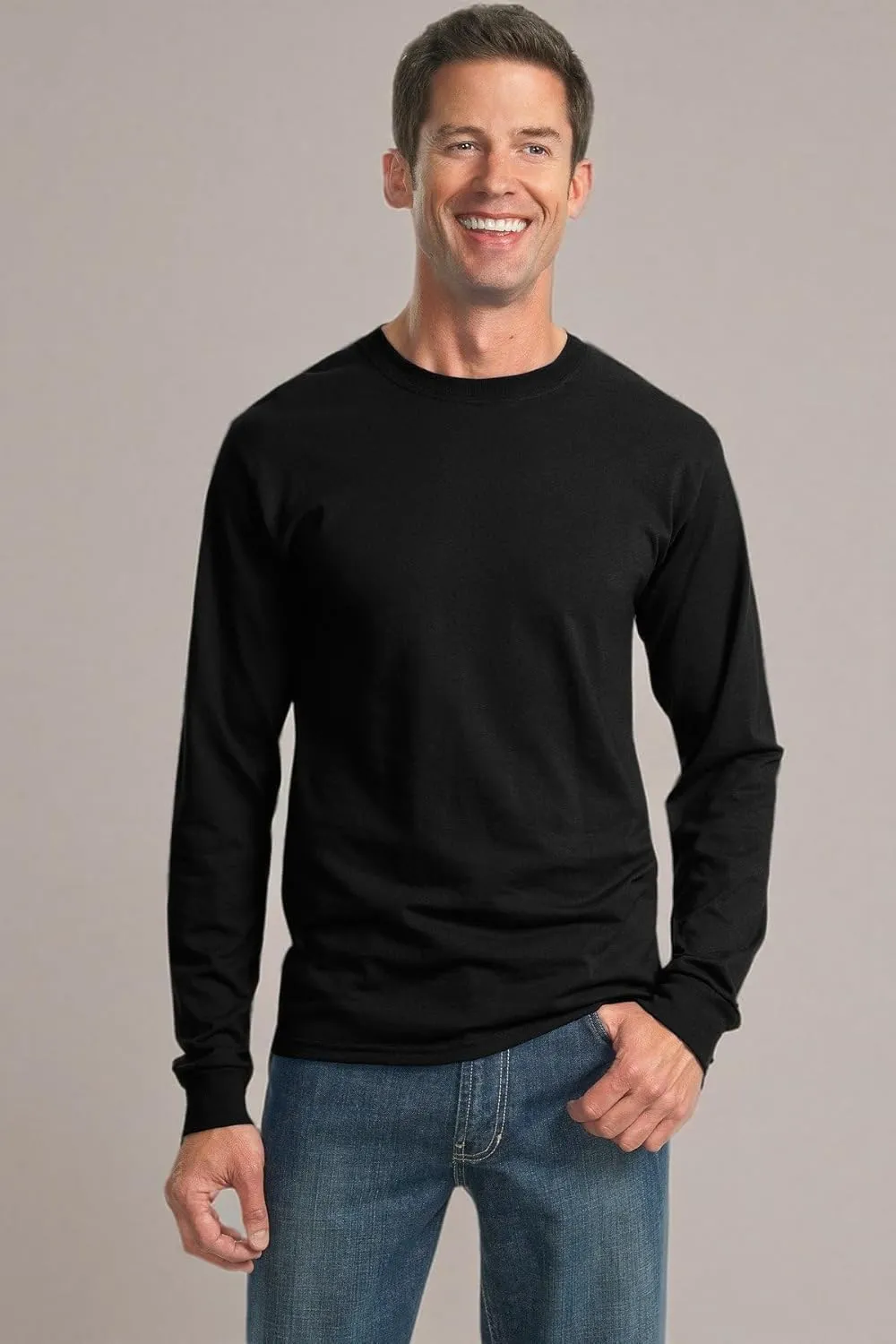 Jerzees Men's Dri-Power Long Sleeve T-Shirt Multipack