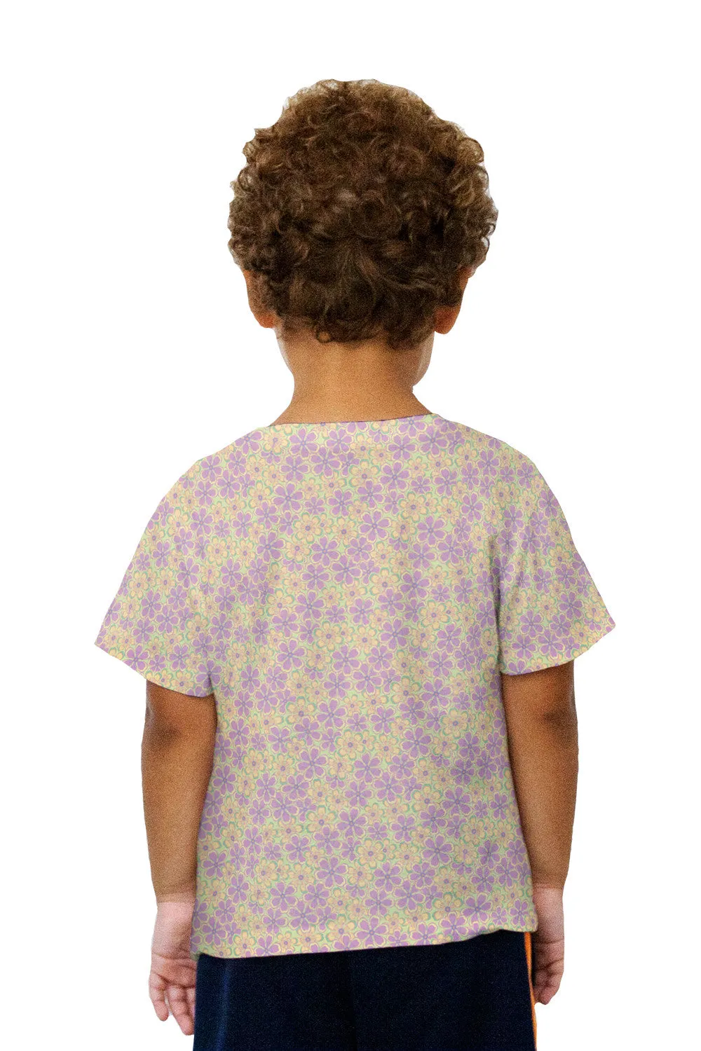 Kids Flower Garden Purple Green Soft