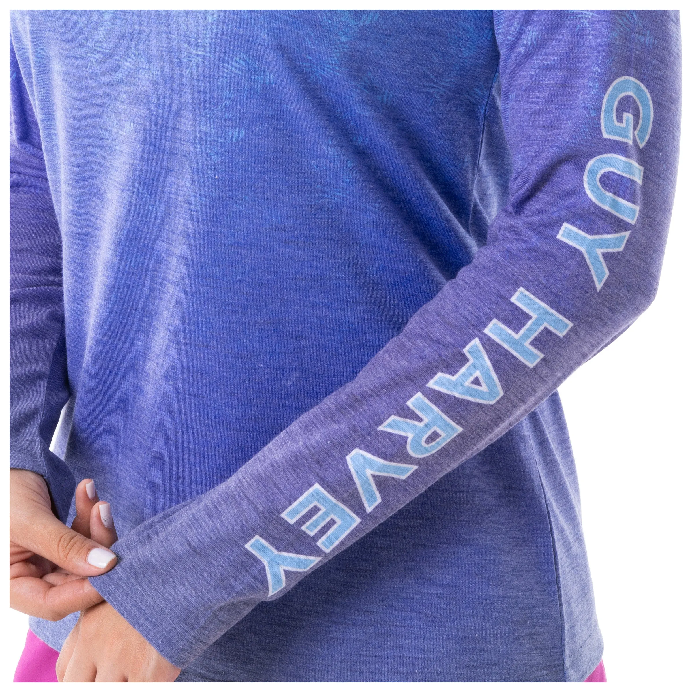 Ladies Sailfish Scribble Long Sleeve Raglan Slub Shirt