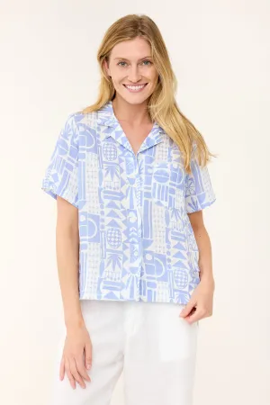 Maddie Camp Shirt - Lavender Limin