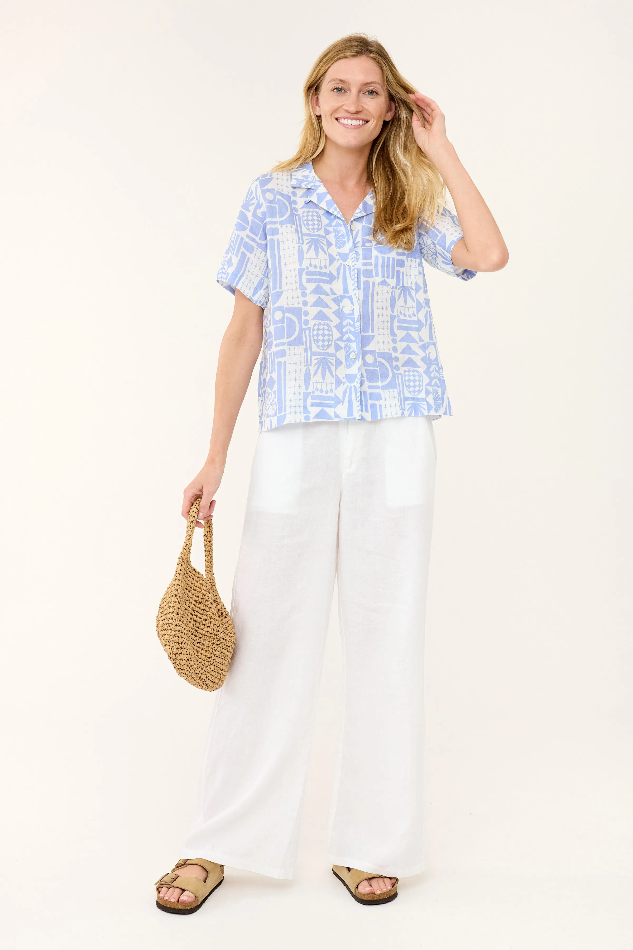 Maddie Camp Shirt - Lavender Limin