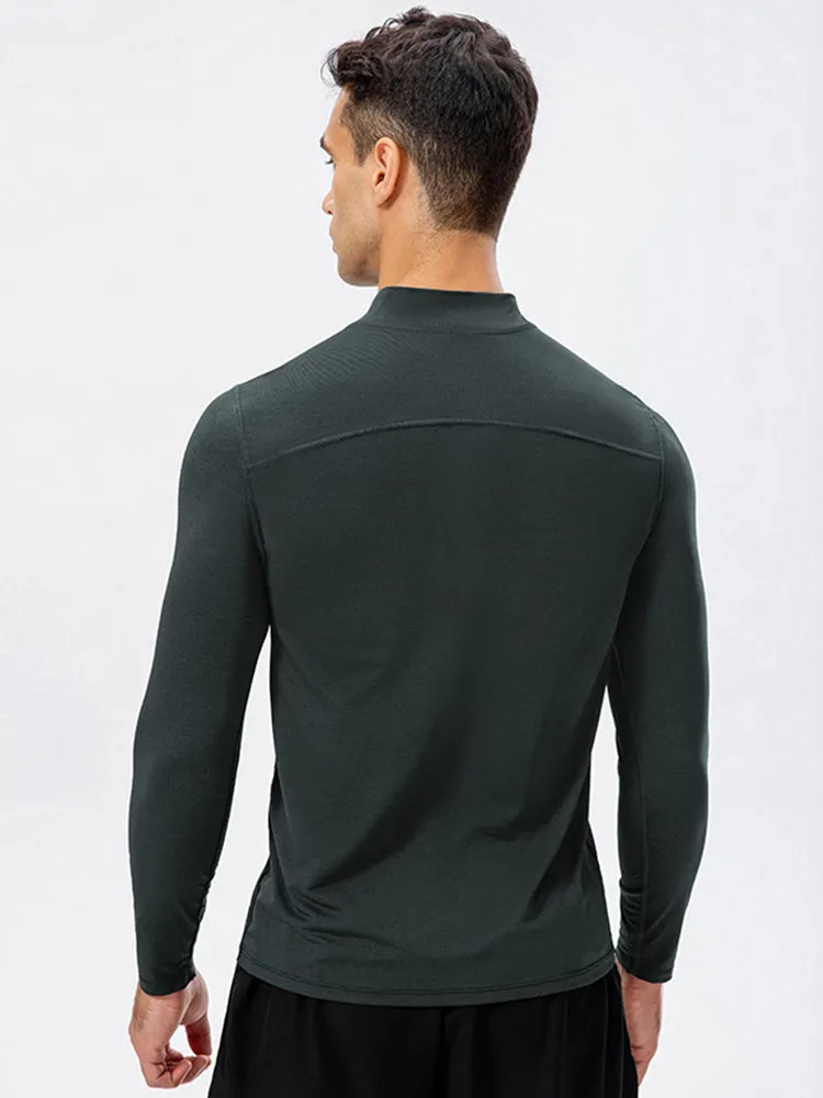 Men's Zip-Up Sports Long Sleeve Shirt