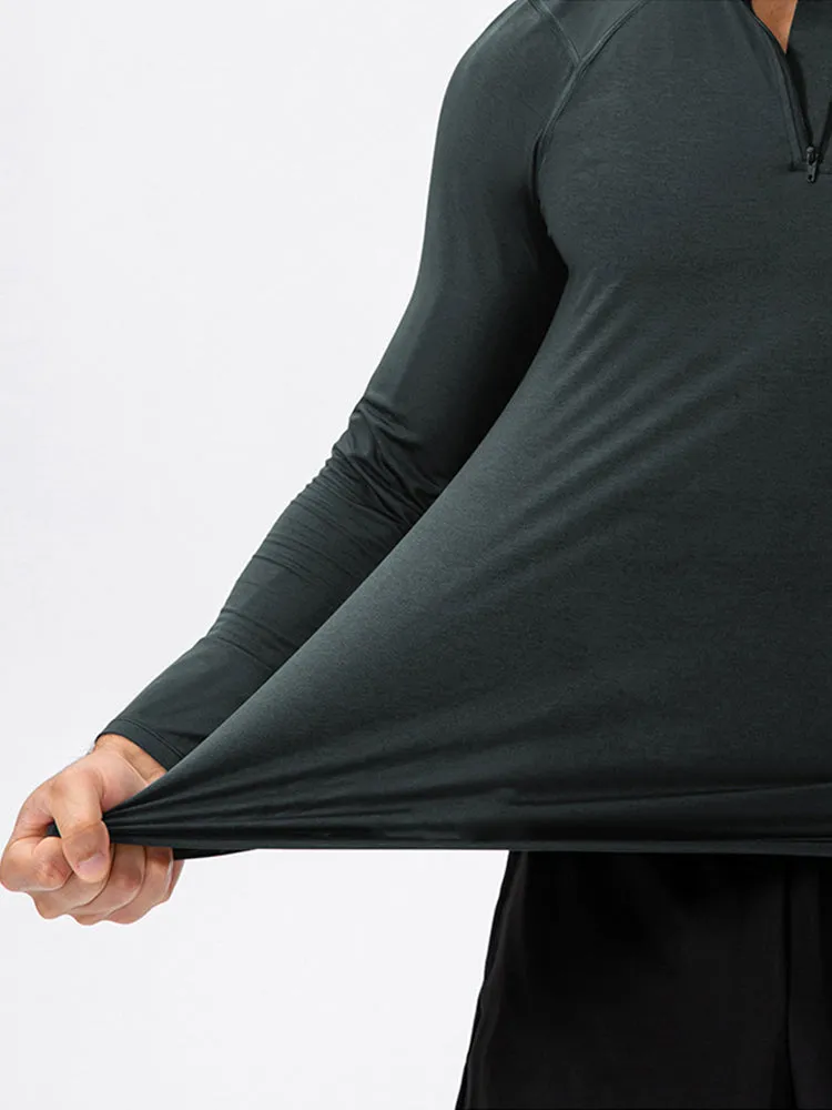 Men's Zip-Up Sports Long Sleeve Shirt