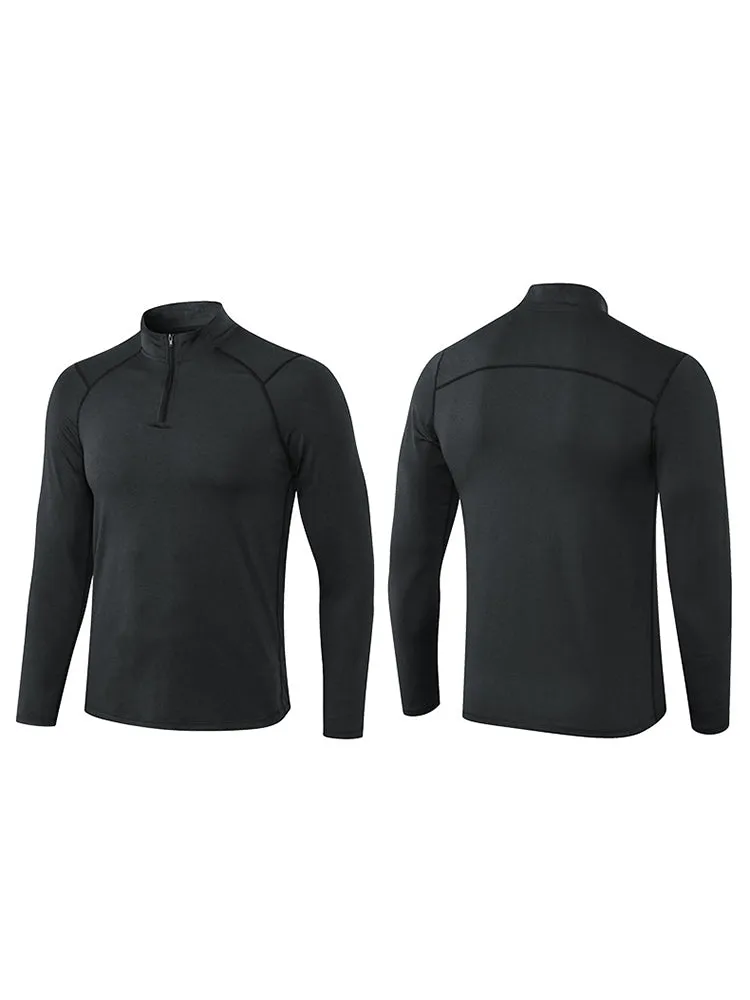 Men's Zip-Up Sports Long Sleeve Shirt