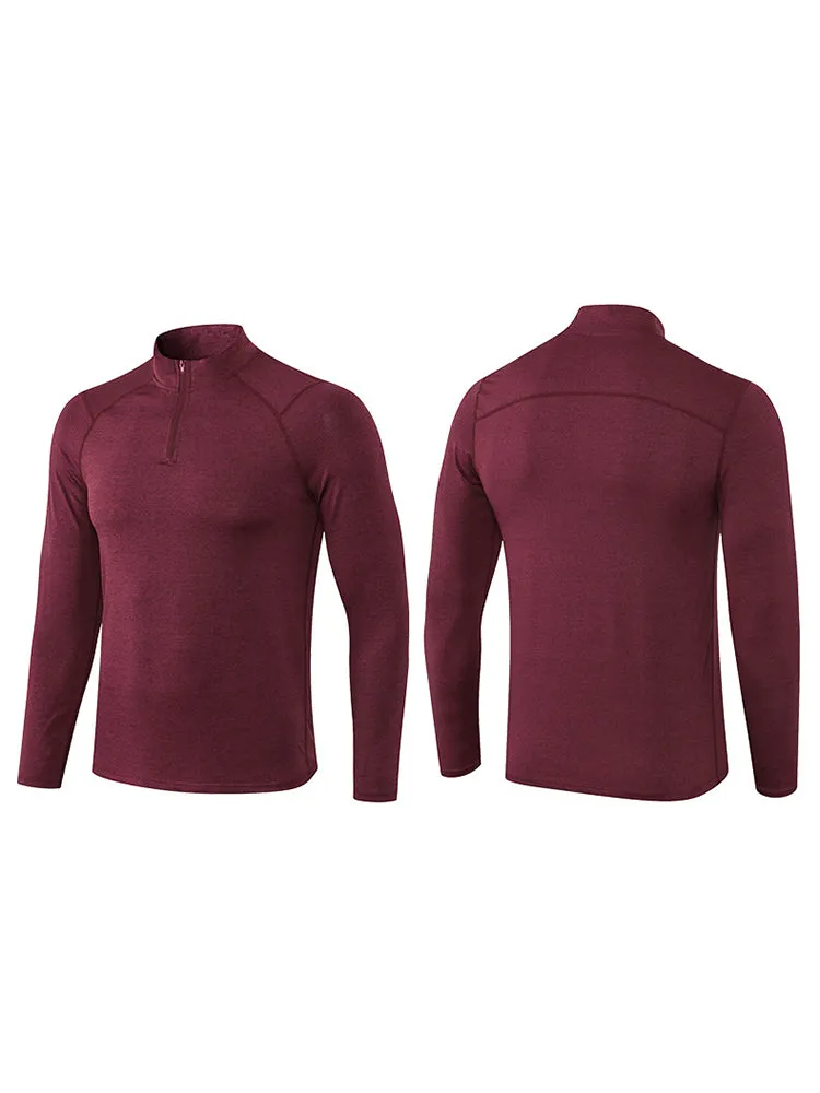 Men's Zip-Up Sports Long Sleeve Shirt
