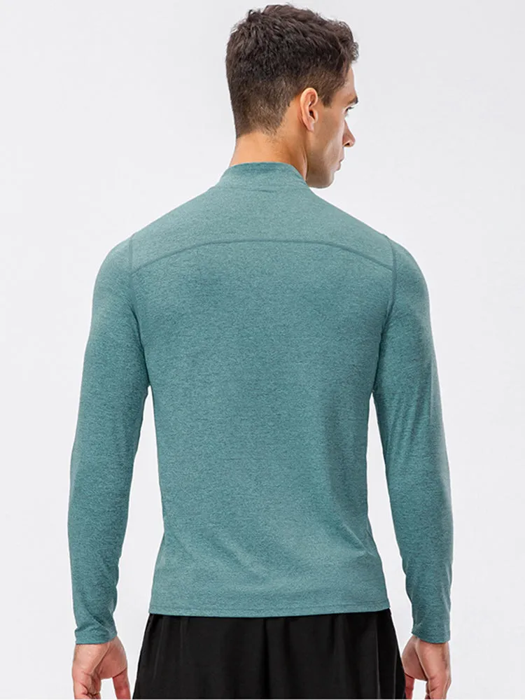 Men's Zip-Up Sports Long Sleeve Shirt