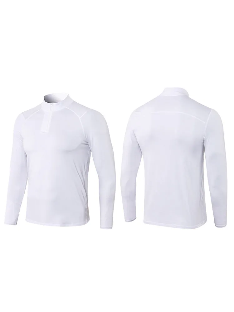 Men's Zip-Up Sports Long Sleeve Shirt