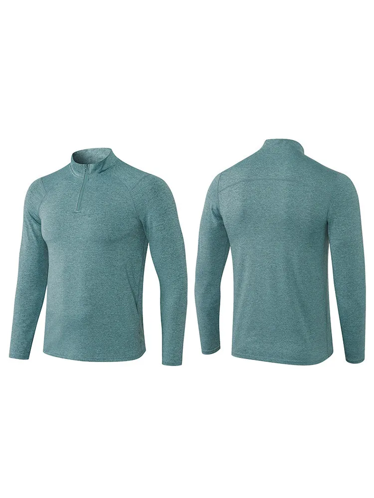 Men's Zip-Up Sports Long Sleeve Shirt