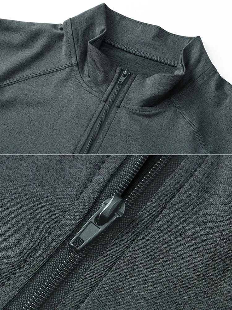 Men's Zip-Up Sports Long Sleeve Shirt