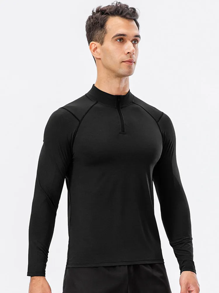 Men's Zip-Up Sports Long Sleeve Shirt