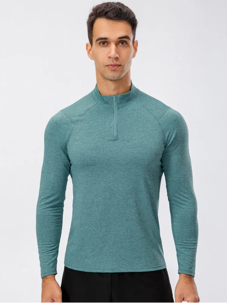 Men's Zip-Up Sports Long Sleeve Shirt