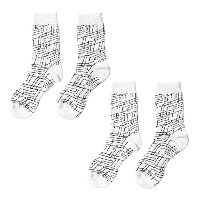 Oblique Big Mark Socks
