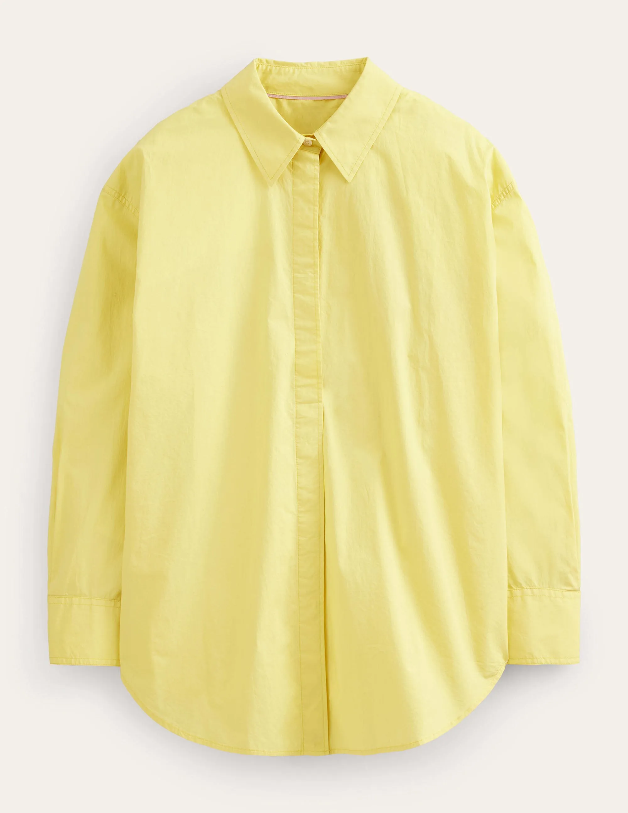 Oversized Cotton Shirt-Pineapple