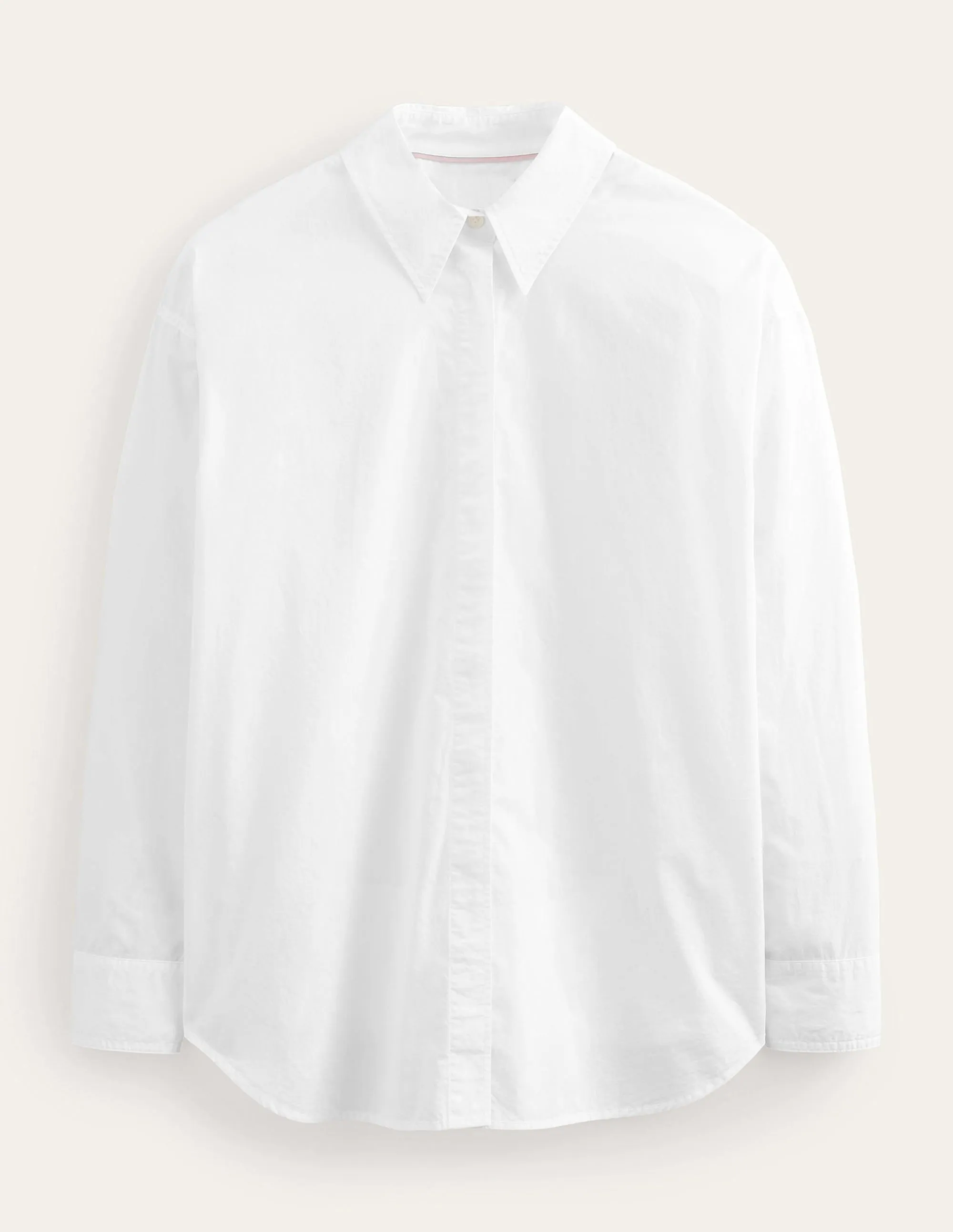 Oversized Cotton Shirt-White