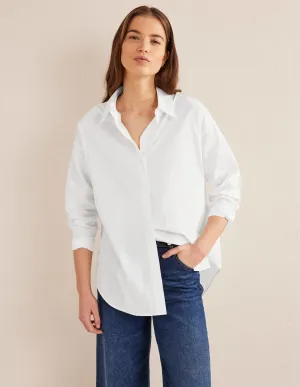 Oversized Cotton Shirt-White