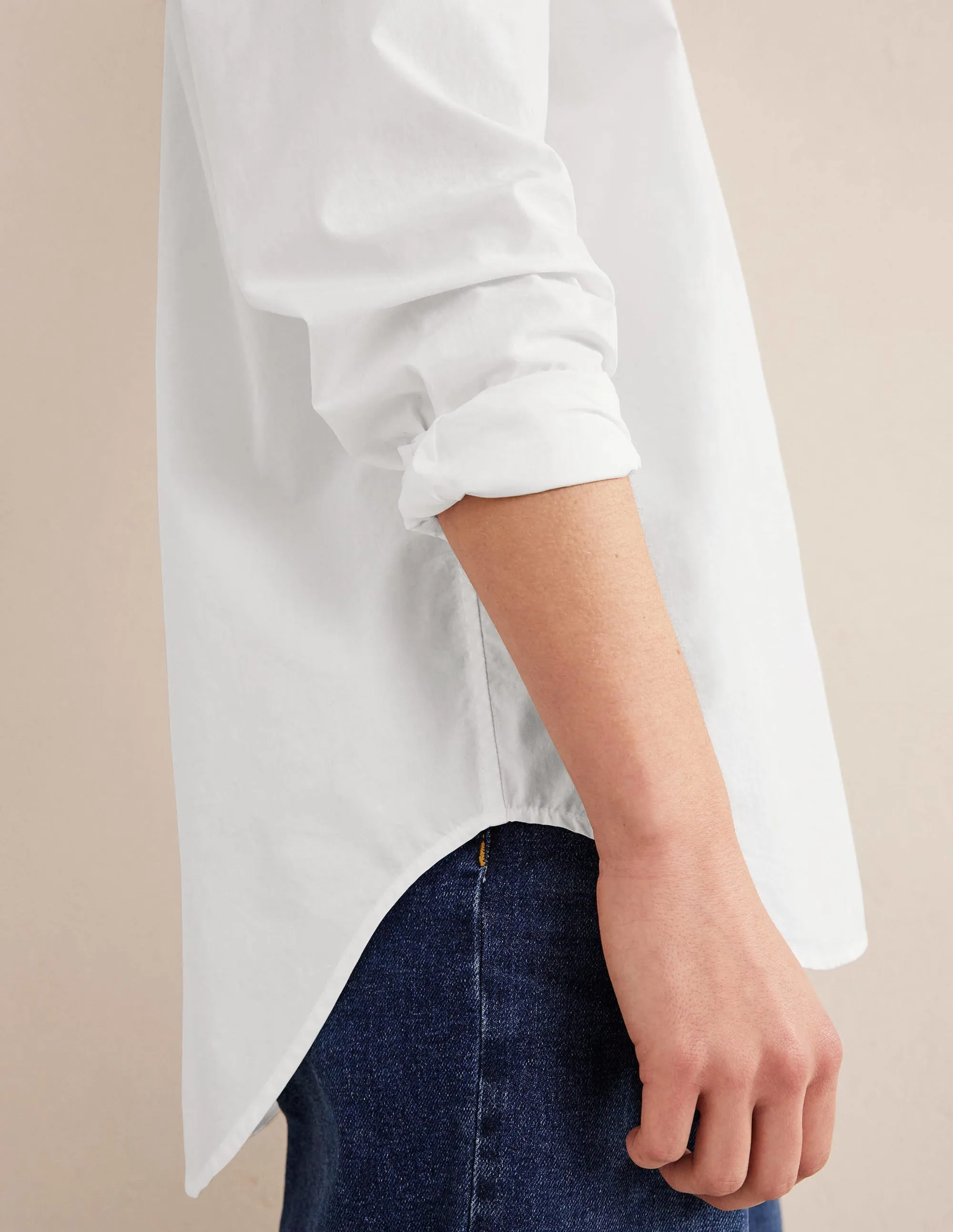 Oversized Cotton Shirt-White