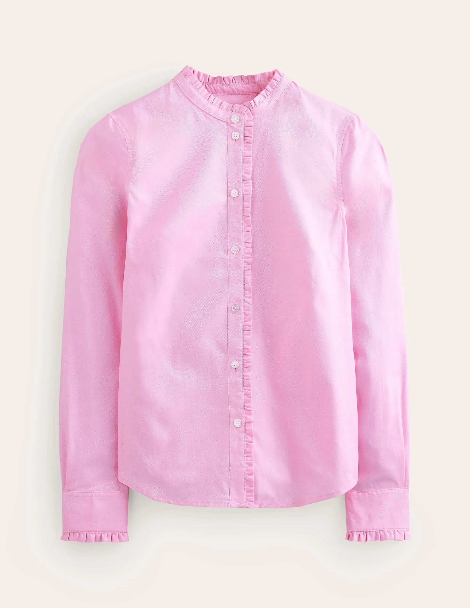 Phoebe Cotton Shirt-Pink Oxford