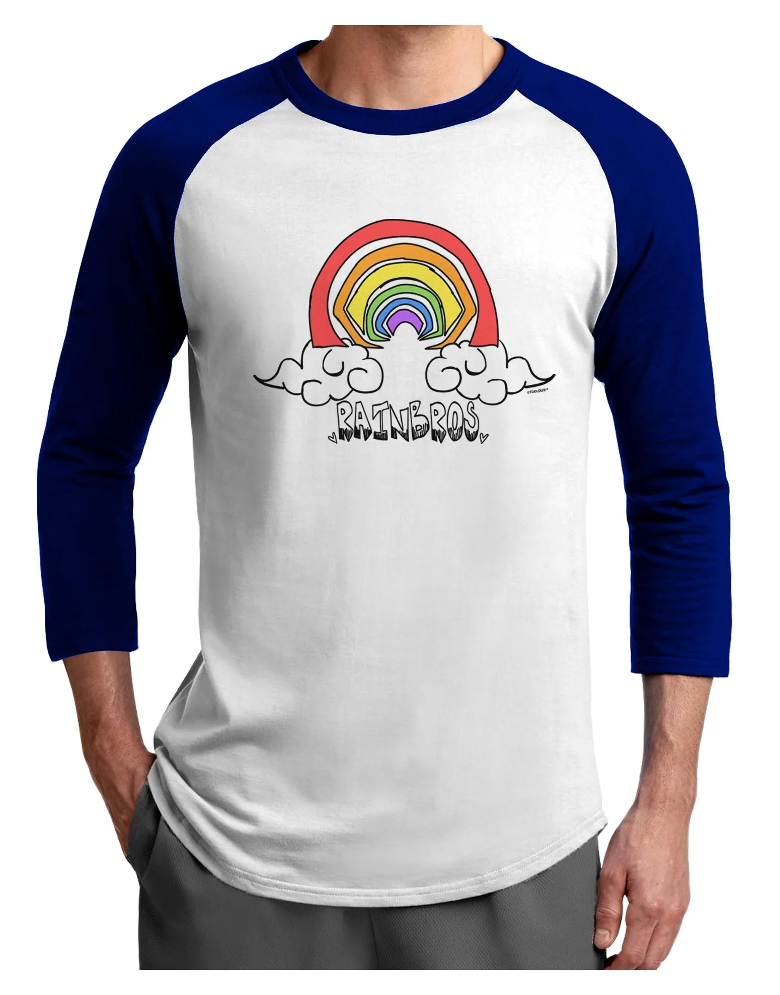 RAINBROS  Adult Raglan Shirt