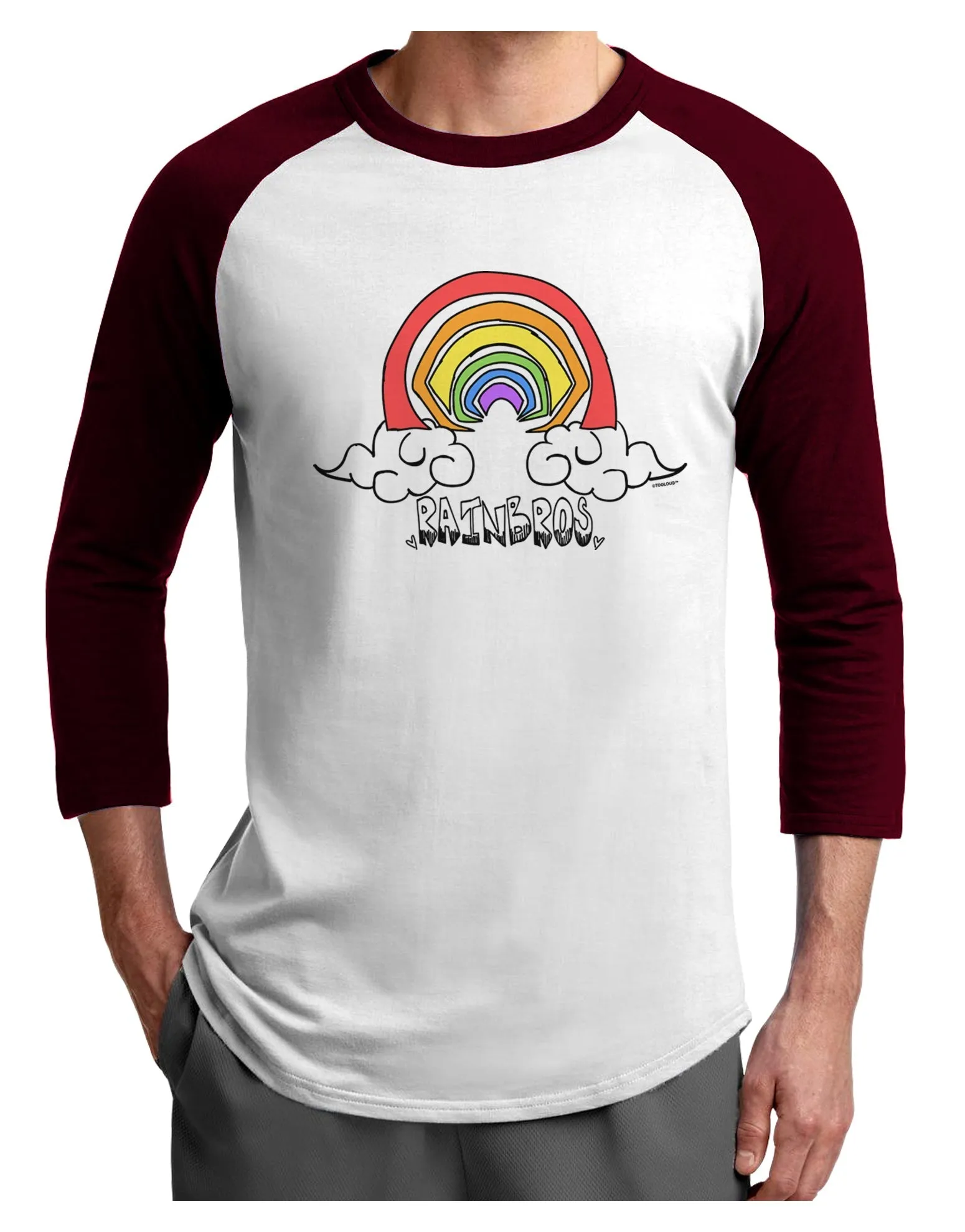 RAINBROS  Adult Raglan Shirt
