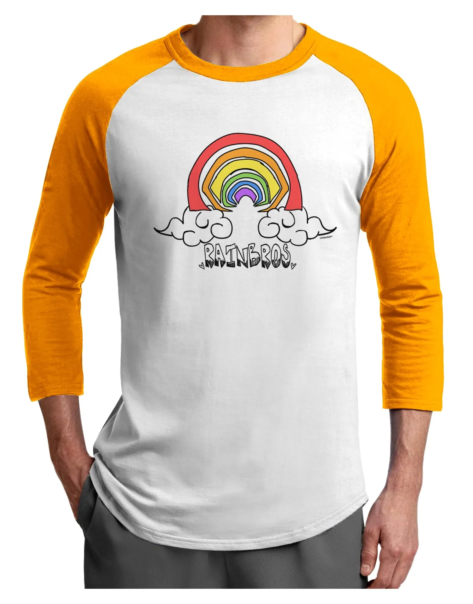 RAINBROS  Adult Raglan Shirt