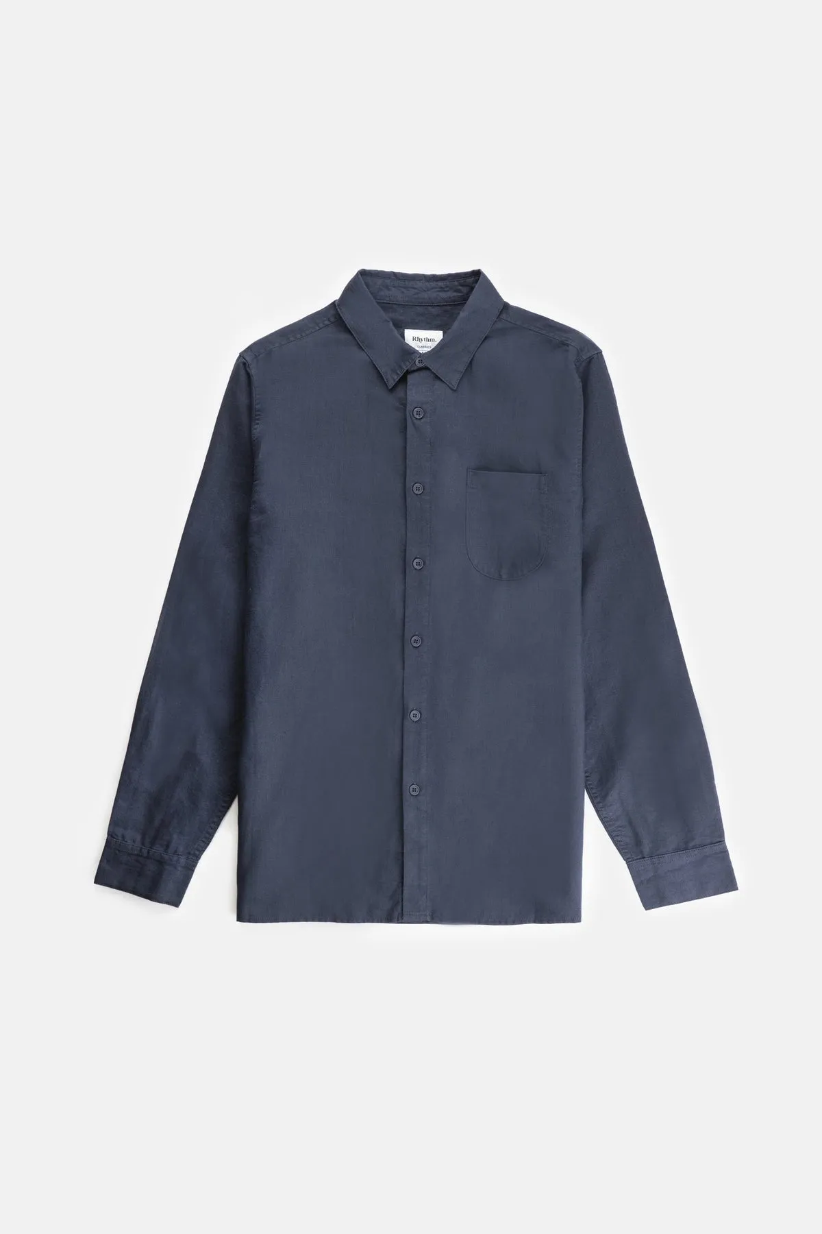 RHYTHM CLASSIC LINEN L/S SHIRT - WORN NAVY