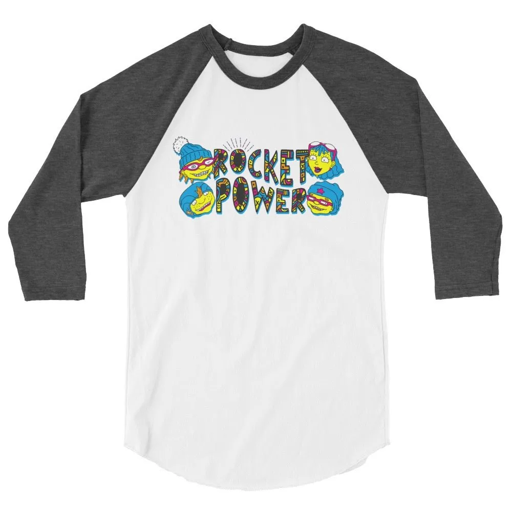 Rocket Power Gang Adult 3/4 Sleeve Raglan Shirt