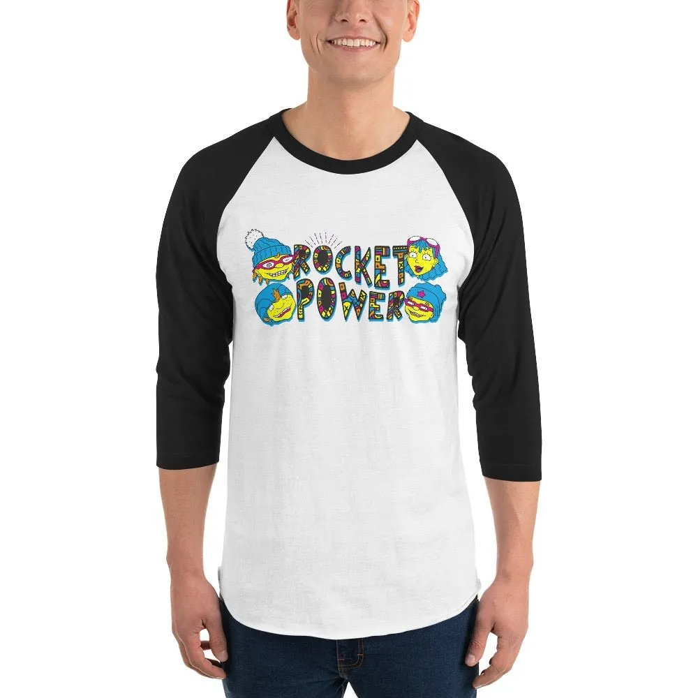 Rocket Power Gang Adult 3/4 Sleeve Raglan Shirt