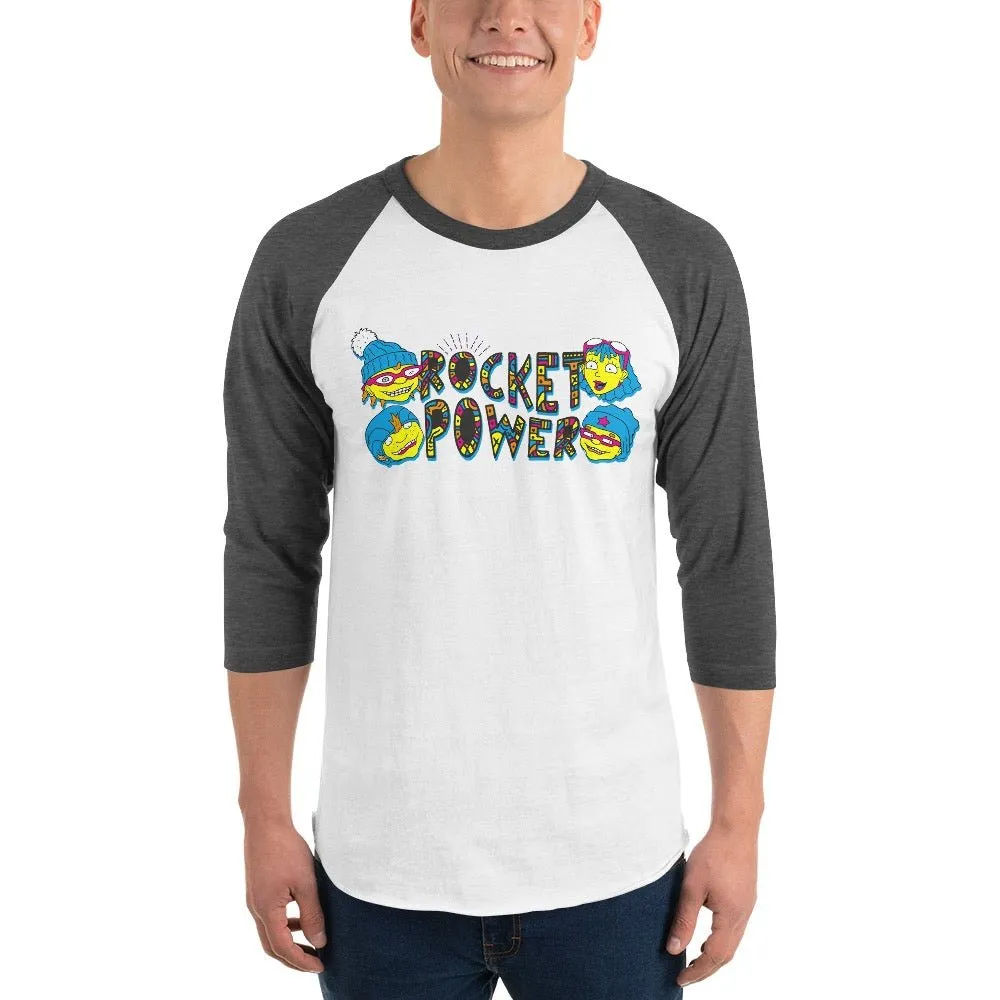 Rocket Power Gang Adult 3/4 Sleeve Raglan Shirt