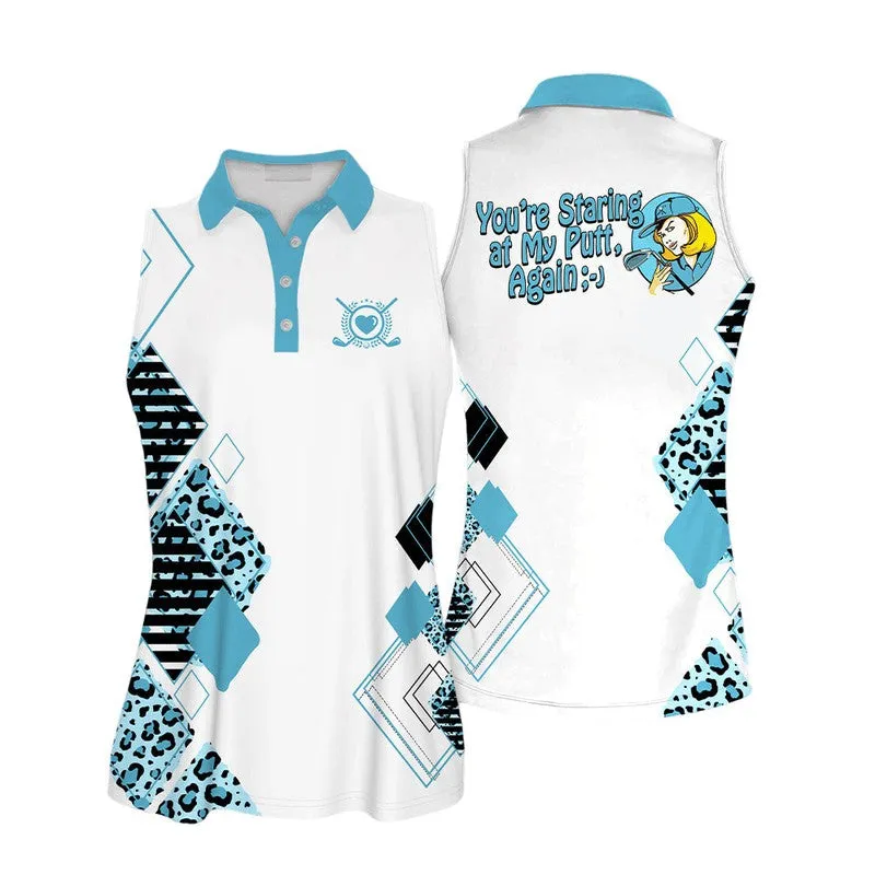 Sleeveless Polo For Golf Woman, Youre standing at my putt again Sleeveless Polo Shirt