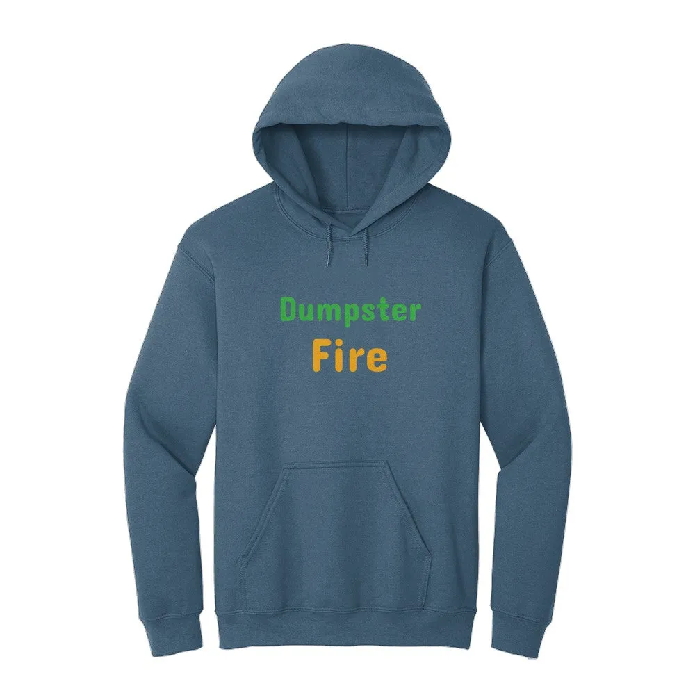 Soft and comfortable dumpster fire text sweat shirt