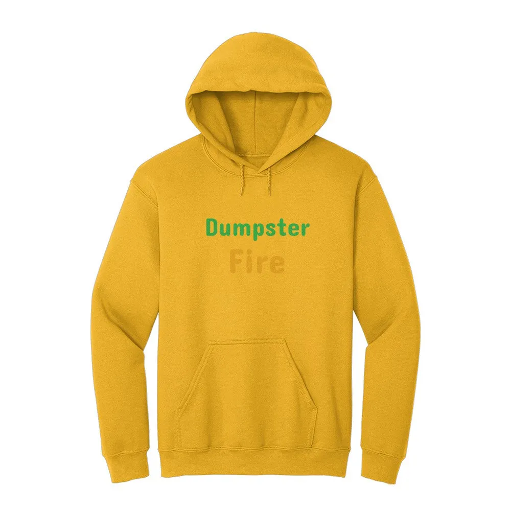 Soft and comfortable dumpster fire text sweat shirt