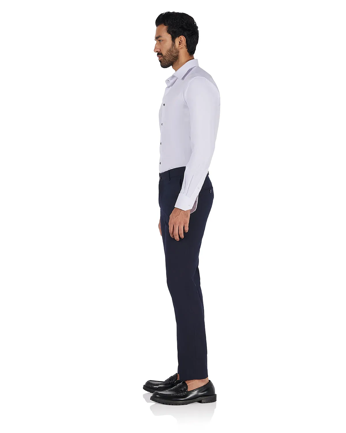 Stretch Dobby Shirt - White