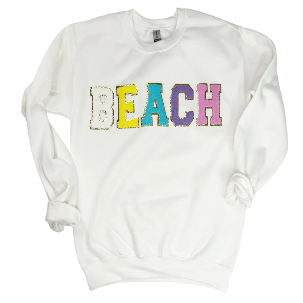 SW-6723 Beach-White Sweatshirt